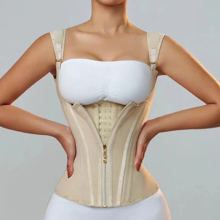 Aureli x ShapeSuits™ Retro Zipper Breasted Shapewear Top