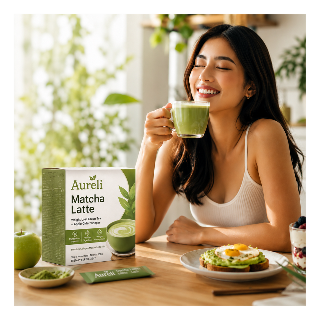 Southeast Asia Weight Loss Green Tea + Apple cider vinegar Latte