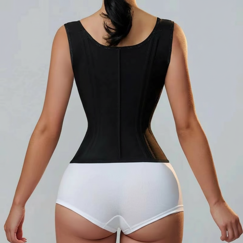 Aureli x ShapeSuits™ Retro Zipper Breasted Shapewear Top