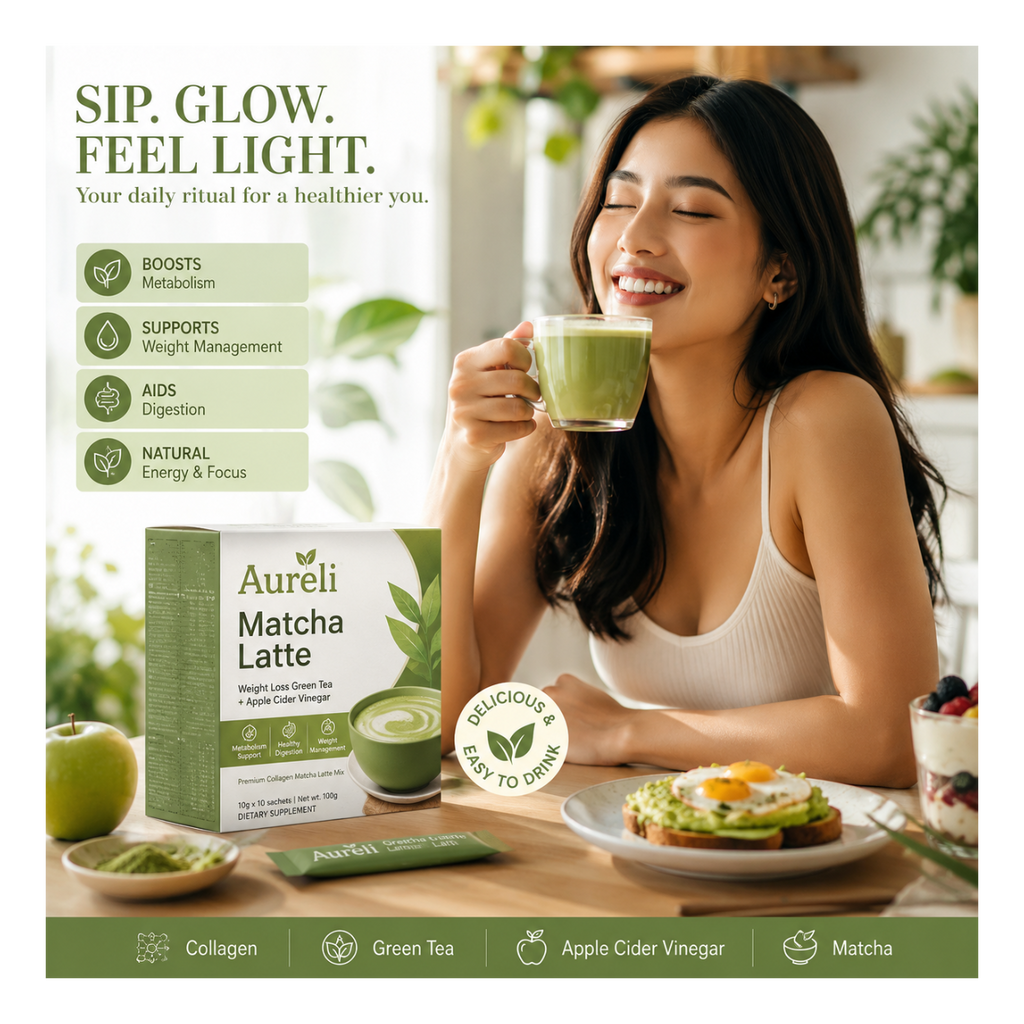 Southeast Asia Weight Loss Green Tea + Apple cider vinegar Latte