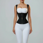 Aureli x ShapeSuits™ Retro Zipper Breasted Shapewear Top