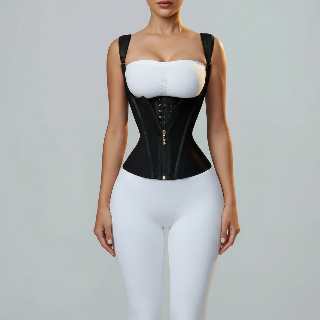 Aureli x ShapeSuits™ Retro Zipper Breasted Shapewear Top